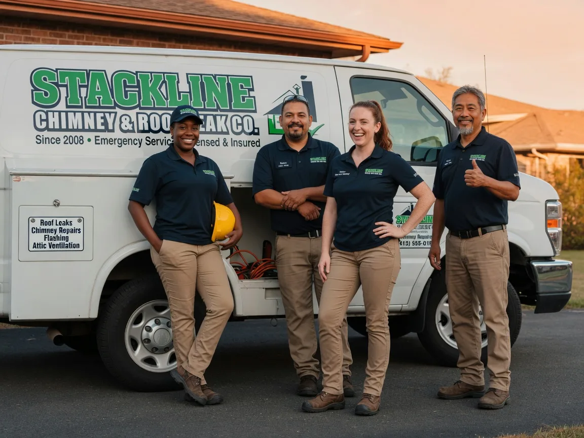 Chimney flashing repair company in West, TX